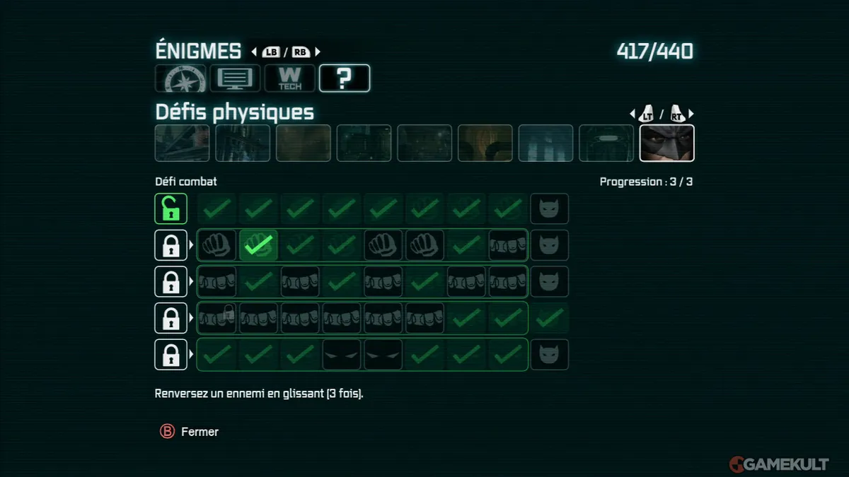 Batman: Arkham City, Guide pour boucler les 235 défis et tout débloquer