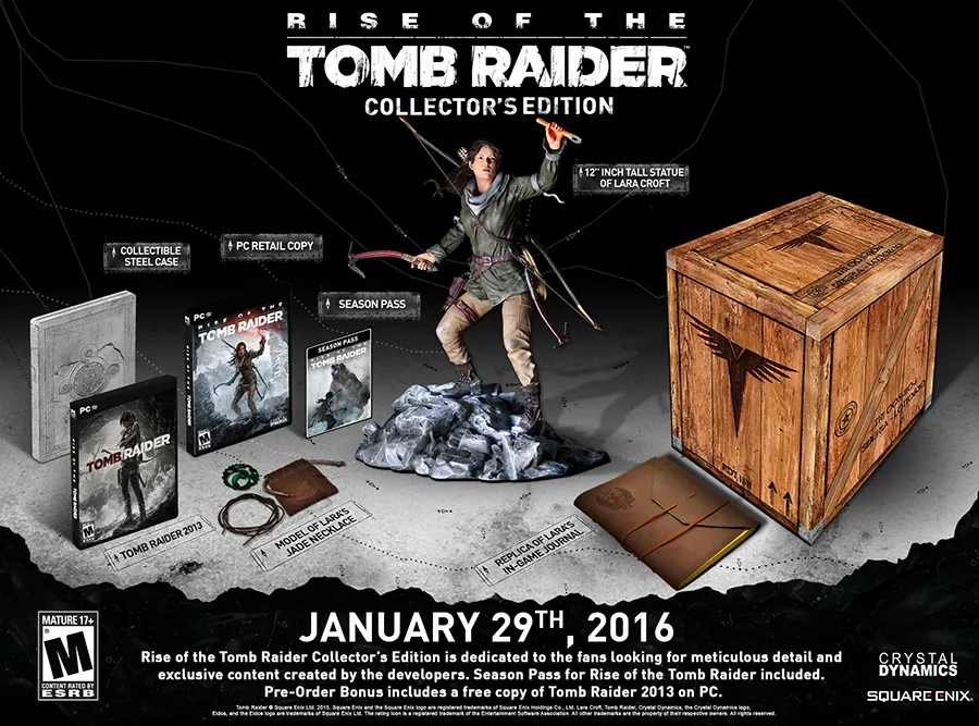 Rise of the Tomb Raider édition collector